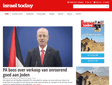 Tablet Screenshot of israeltoday.nl